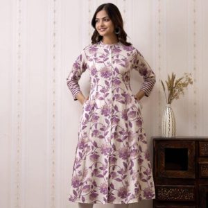 Floral Printed Aline kurta