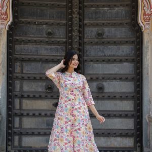 Floral Printed Aline kurta